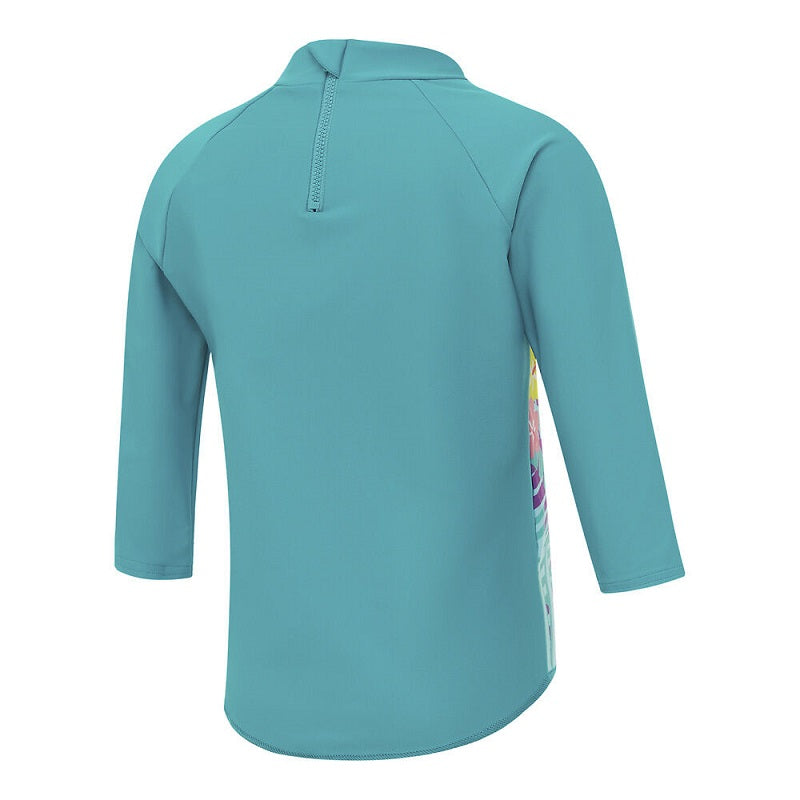 Speedo Toddler Girls Kombi Long Sleeve Rashtop - Aquarium Green/Multi