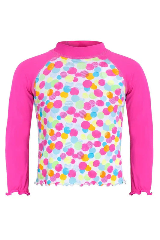 Sea Circus Confetti Long Sleeve Suntop