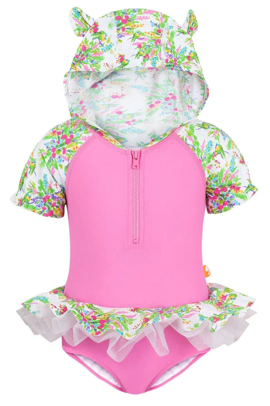 Sea Circus Springtime Baby Hooded One Piece