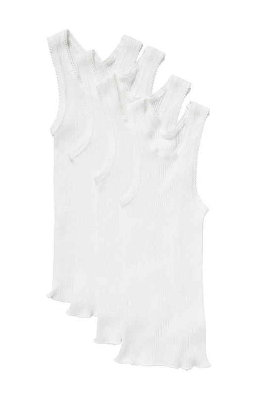 Bonds Baby Vest 4 Pack - White