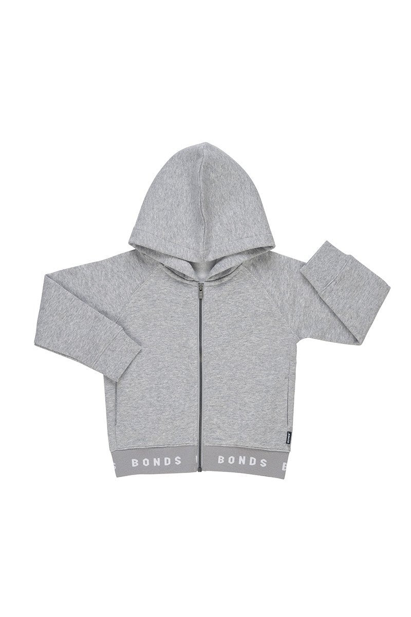 Bonds Logo Fleece Hoodie - New Grey Marle