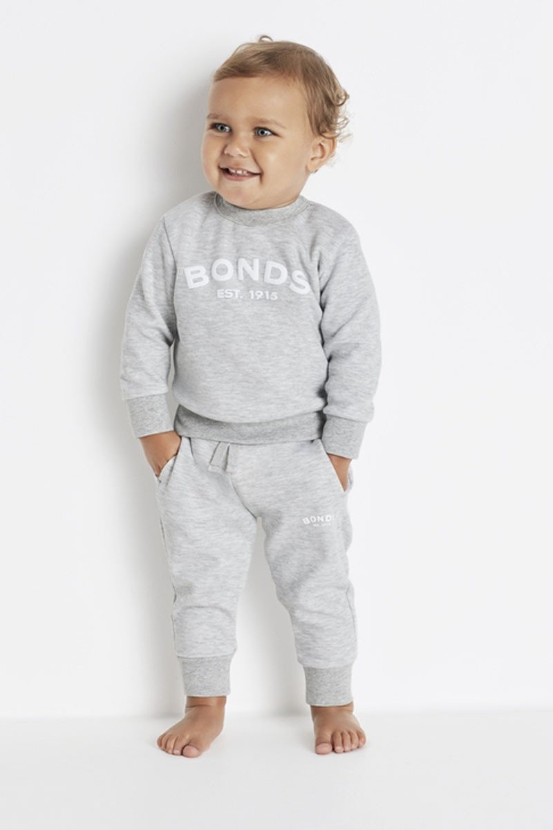 Bonds Tech Sweats Trackie - New Grey Marle