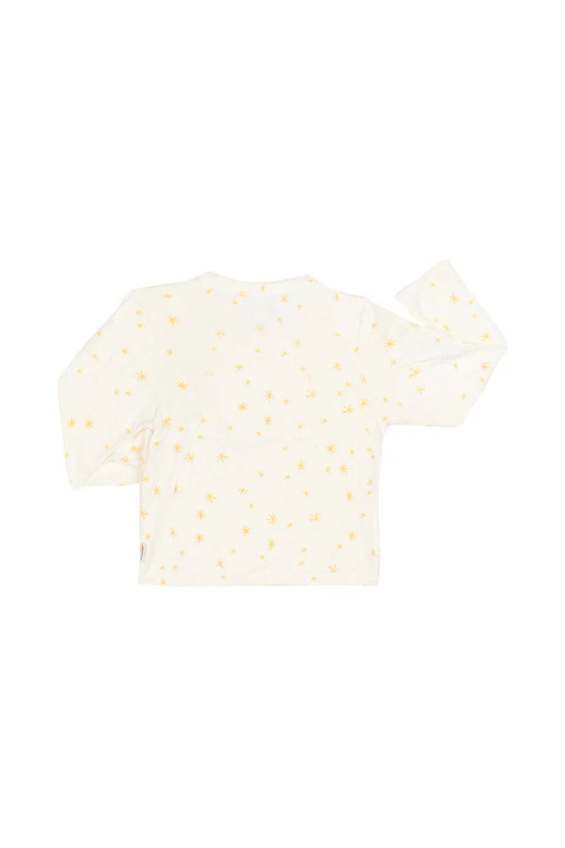 Bonds Baby Newbies Cardigan - Crayon Star Mini Yellow Sesame Seed