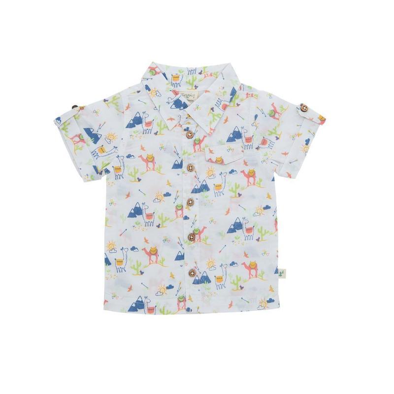 Tiny Twig Organic Cambric Shirt - Desert Friends