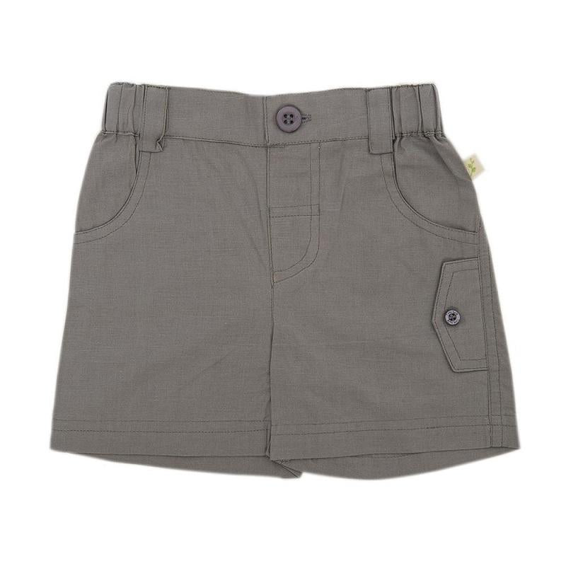 Tiny Twig Organic Cargo Shorts - Soft Grey